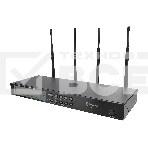 Микрофонная система Intrend ITWMIC-JS-LH цифровая, беспроводная, двухканальная. 2 поясных передатчика, 2 головных микрофона, 2 петличных микрофона, диапазон UHF, LCD дисплей, фото 1