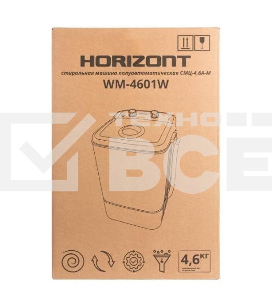 Стиральная машина активаторного типа HORIZONT WM-4601W