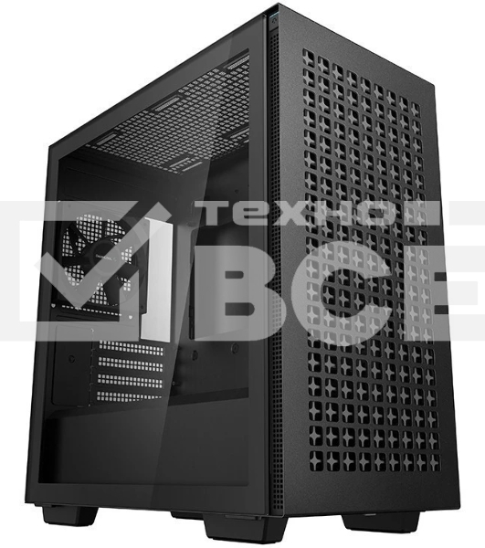 Компьютерный корпус Deepcool CH370 черный без БП mATX 1x120мм 1xUSB 2.0 1xUSB 3.0 audio bott PSU