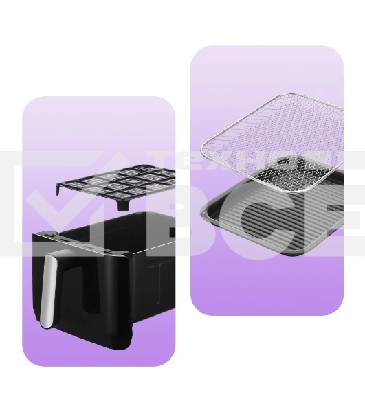 Аэрогриль Kitfort КТ-2256 2850Вт черный/серебристый