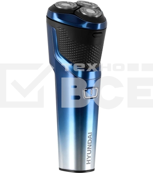 Электробритва роторная Hyundai H-SH8089 реж.эл.:3 питан.:аккум. голубой