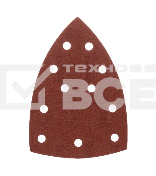 Треугольник абразивный Denzel на ворc. подложке под 