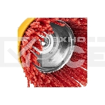 Щетка для дрели Denzel 65 мм, чашка, со шпилькой, нейлоновая щетина, фото7