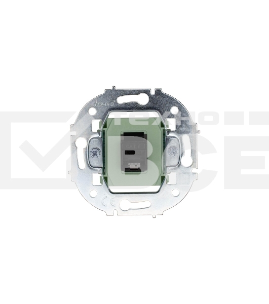 Розетка компьютерная СП OSEN RJ45 кат.6 механизм серый матовый LEZARD 743-7488-140