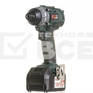 Профессиональный бесщеточный винтоверт аккумуляторный KLPRO KLDV18B-50 (18В, Li-ion-2шт, 5.0Ач, 180Нм, 2 скорости, подсветка,З/У,в кейсе)