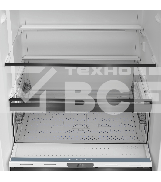 Холодильник Hotpoint HDKP 8201I DX нержавеющая сталь двухкамерный 257/100л морозилка снизу, No Frost