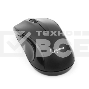 Мышь беспроводная Gembird MUSW-320 черный, 1000 dpi, радиоканал, USB, кнопки - 3