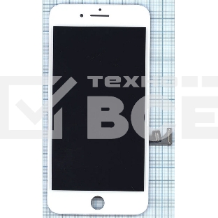 Дисплей Amperin для Apple iPhone 8 в сборе с тачскрином (IPS), белый