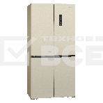 Холодильник Nordfrost RFQ 510 NFH inverter шампань трехкамерный 286/141л морозилка снизу, Side-by-Side, фото3
