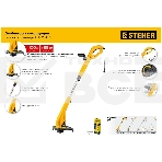 Триммер сетевой STEHER 400 Вт, ш/с 25 см, фото10