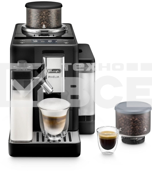 Кофемашина автоматическая Delonghi EXAM440.35.B черный, исп. кофе - молотый/зерновой 1,4 л, 1450 Вт, 19 Бар