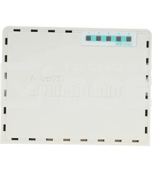 Маршрутизатор MikroTik RB750UPr2 hEX PoE lite 5x Ethernet, раздача PoE, 650 МГц ЦП, 64 МБ 5-портовый 100-Мбитный маршрутизатор с поддержкой PoE на 4-х портах