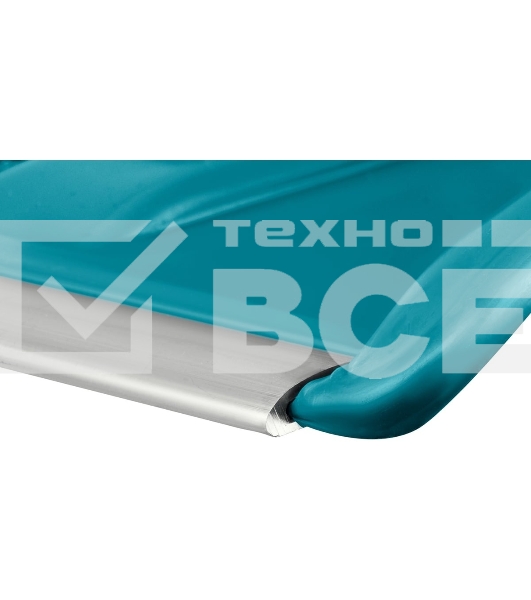 Снеговая лопата Grinda PROLine FIBER-400 400 мм пластиковая с алюминиевой планкой, особопрочный легкий черенок из фибергласса, V-ручка