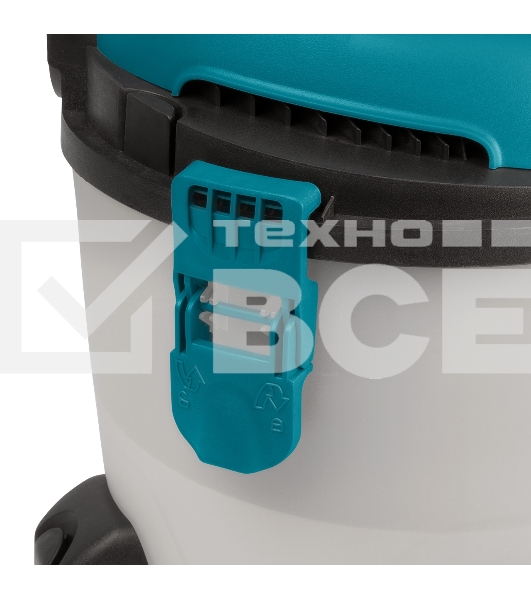 Строительный пылесос Bort BSS-1215-Aqua (93410891) серый, 250/1250 Вт, уборка сухая/влажная, пылесборник контейнер, 15 л