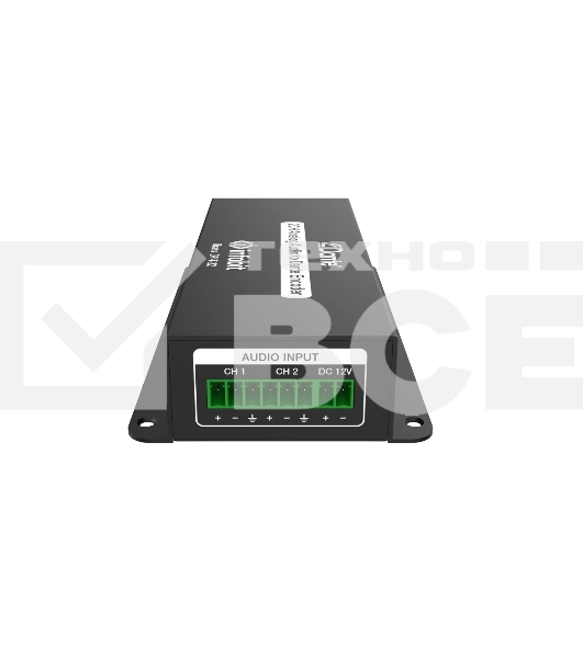 Конвертер Infobit iTrans DP-T-22 аналоговый аудио энкодер (Tx) с PoE: 1xRJ45(Dante); 6-pin phoenix (2 канала IN). DC вход:12В. ПО Dante Controller (платная лицензия)