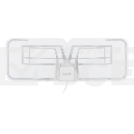 Антенна телевизионная BBK DA27 30дБ активная белый каб.:2м, фото 1