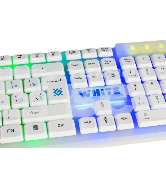 Клавиатура проводная Defender GK-172, USB, белый