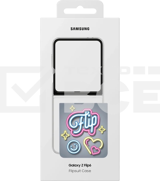 Чехол (клип-кейс) Samsung для Samsung Galaxy Z Flip6 Flipsuit Case Flip 6 (F741) прозрачный/прозрачный (EF-ZF741CTEGRU)