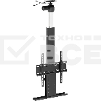 Кронштейн для телевизора Cactus CS-STM-7844 черный, 32'-55' макс. 45 кг, напольный (моторизованный лифт), фото 1