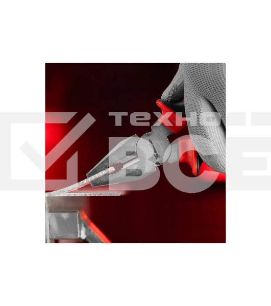 Плоскогубцы Matrix NICKEL 160 мм, никелированные, двухкомпонентные рукоятки