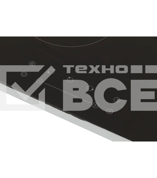 Варочная электрическая панель Maunfeld EVCE.453.D-BK, конфорок: 3 шт., стеклокерамика, независимая, черный