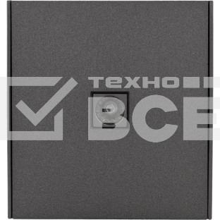 Розетка телевизионная Kranz STRONG TV с/у графит