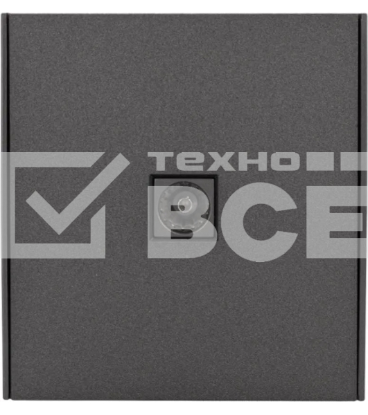 Розетка телевизионная Kranz STRONG TV с/у графит