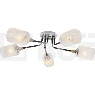 Люстра потолочная ESCADA 2101/5P E27*60W Black/Chrome