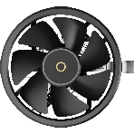 Кулер для процессора CPU Cooler Ocypus Beta A10 BK (75W, 3-pin, 67mm, Al, 1x124mm, 40CFM, 29.5dBA, 2000RPM, S: 1851/1700/115X/1200, AM5/AM4, black), фото6