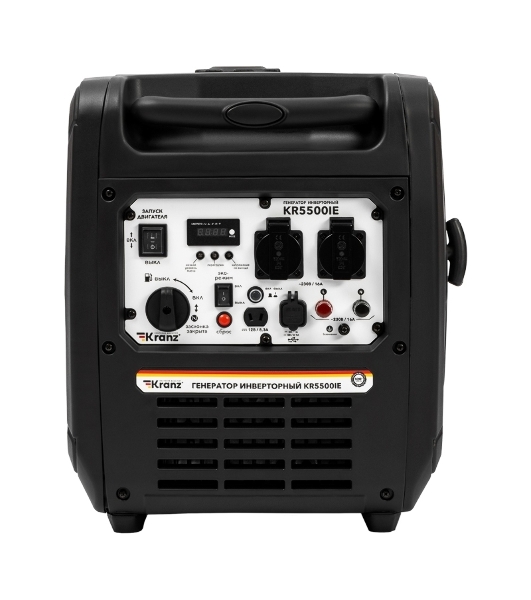 Генератор инверторный Kranz KR5500IE, 5,5кВт, 230В, 10л, закрытый корпус, электростартер