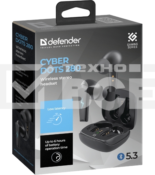 Гарнитура Defender CYBERDOTS 280 TWS черный