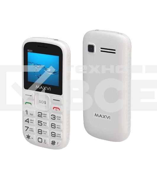 Мобильный телефон Maxvi B201 белый