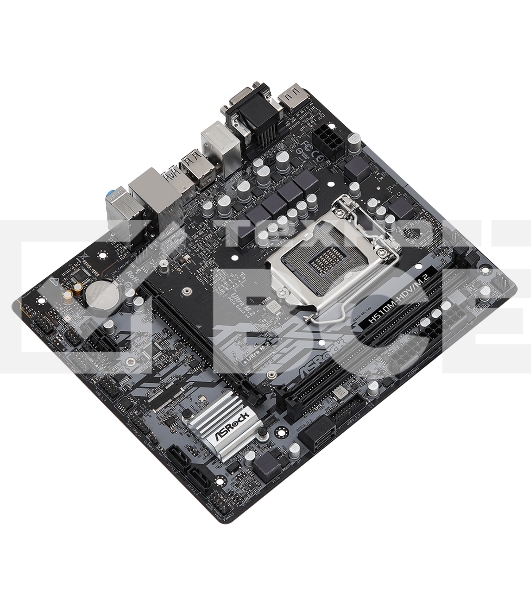 Материнская плата ASRock H510M-HDV/M.2 SE, LGA 1200, Intel H470, 2xDDR4, 4xSATA, 1xM.2, 1xPCIe 4.0 x16, 1xPCIe x1, 1xDVI-D, 1xHDMI, 1xVGA, 1x 1Gb LAN, 2xUSB 2.0, 4xUSB 3.2 Gen 1, 3x3.5 мм, 7.1, mATX