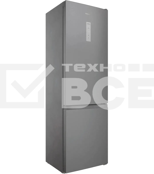 Холодильник Hotpoint HT 6200 S серебристый двухкамерный 240/83л морозилка снизу, No Frost