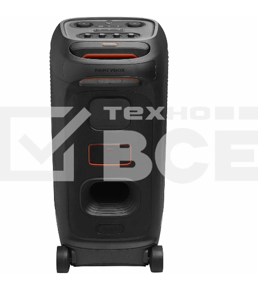 Портативная акустика JBL PartyBox Stage 320 /240 Вт/4жинамика/Bluetooth 5.3/USB/3.5 мм/влагозащита IPX4/подсветка/до 18ч.работы/черный (JBLPBSTAGE320EP)