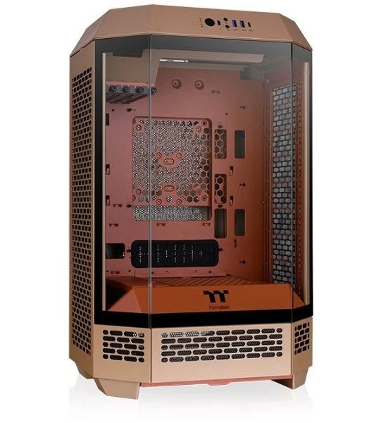 Компьютерный корпус Thermaltake The Tower 300 Gravel Send коричневый без БП mATX 8x120мм 6x140мм 2xUSB 3.0 audio bott PSU