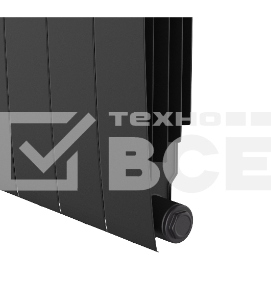 Радиатор Royal Thermo BiLiner 350 Noir Sable VR80 - 6 секц.