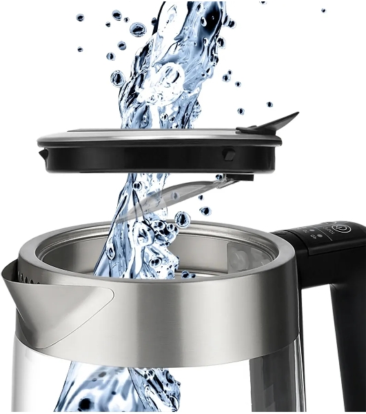 Чайник электрический POLARIS PWK1725CGLD WIFI IQ Home, 1,7 л, 2200 Вт, стекло