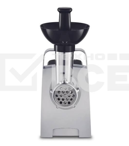 Мясорубка электрическая Moulinex ME106832 черный, 1400 Вт, 1.7 кг/мин, реверс, защита от перегрузки, насадки - 3