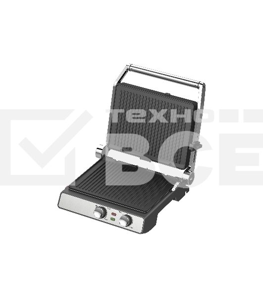 Гриль электрический Topdevice EG400, серебристый (TDEG400_SL)