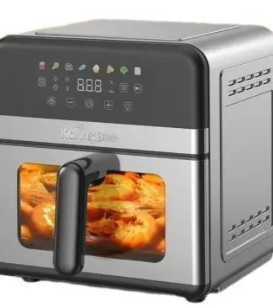 Аэрогриль KaringBee SZ-A807 серебристый, 2000 Вт, 7 л, сенсор, 8 программ