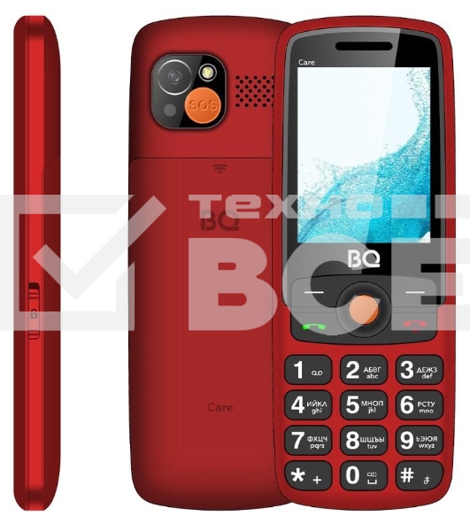 Мобильный телефон BQ 2459 Care красный