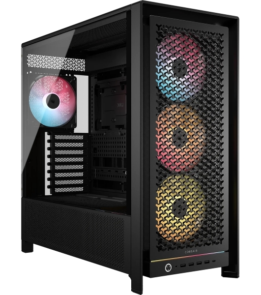 Корпус Corsair Frame 5000D RS ARGB Black, Midi-Tower, чёрный, 4 x 140 мм