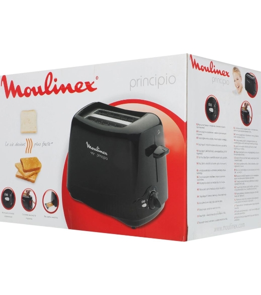 Тостер Moulinex TT1102 черный, 850 Вт, 2 слота