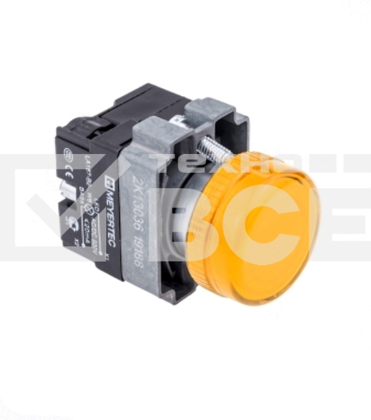 Сигнальная лампа в сборе, желтая. Meyertec MTB2-BV635