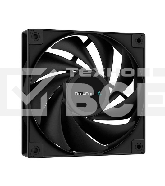 Кулер для процессора DEEPCOOL AG400 черный, 120 мм, алюминий/медь, 2000 об/мин, 31.6 дБ, 4 pin, 220 Вт, 150 мм