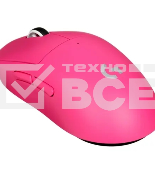 Мышь беспроводная Logitech G PRO X Superlight 2 розовый, 32000 dpi, радиоканал, USB, кнопки - 5