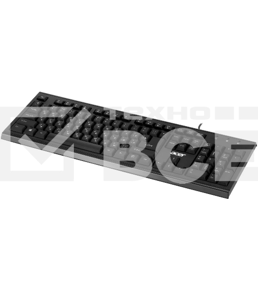 Клавиатура Acer OKW120 проводная, USB, черный