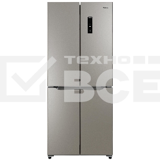 Холодильник Бирюса CD 405 I нержавеющая сталь  двухкамерный 289/130л морозилка снизу Side by Side
