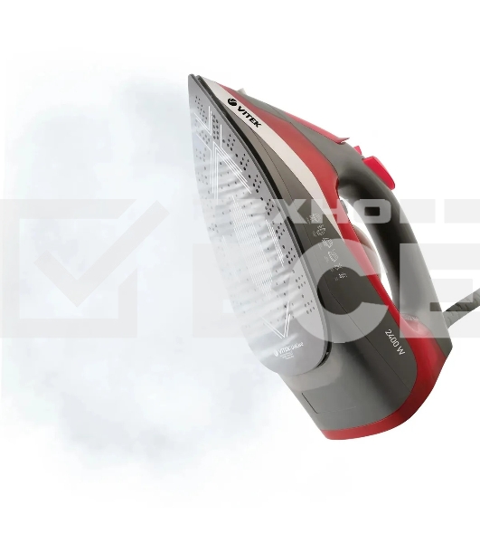 Утюг Vitek VT-8348 серый/красный